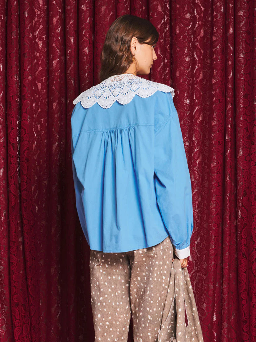 Azurite Collar Blouse