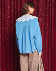 Azurite Collar Blouse