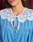 Azurite Collar Blouse