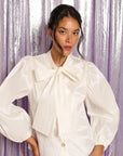 Bianca bow blouse