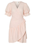 Bana Stripe Wrap Dress