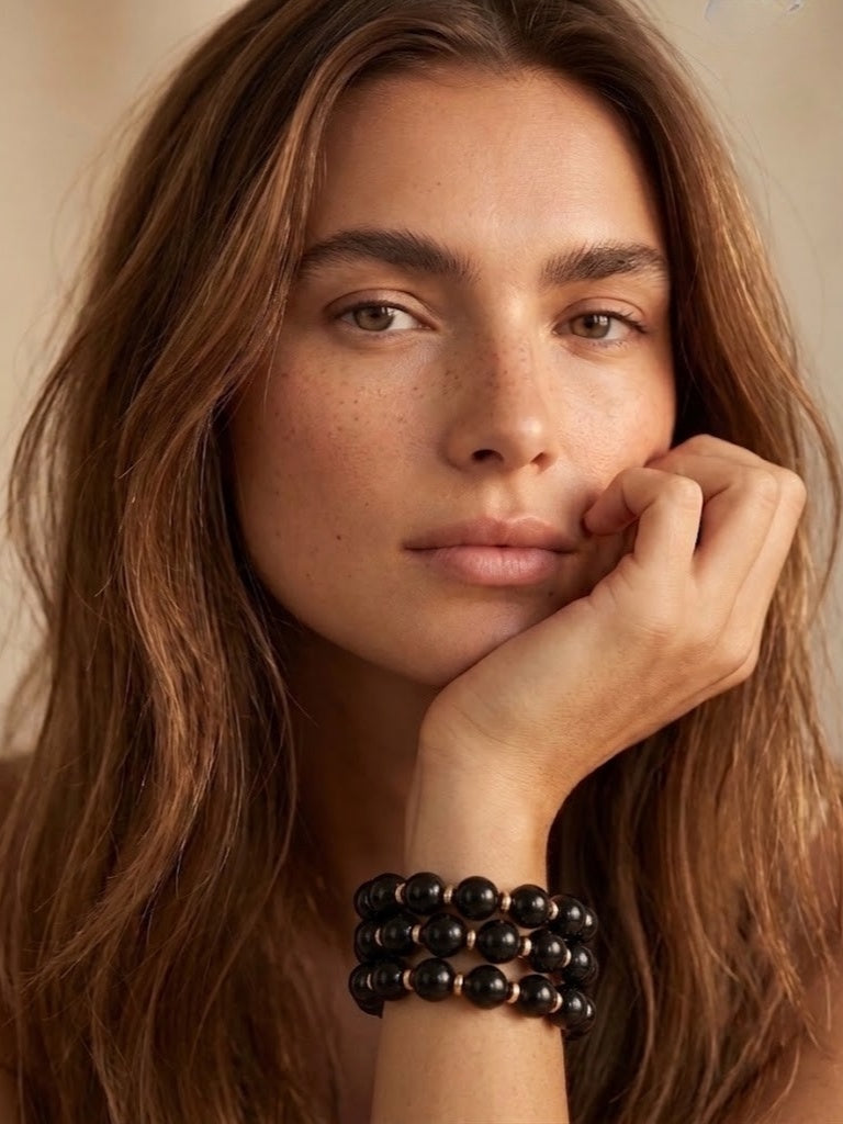 Beaded bracelet - Black