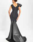 Bobbie ball gown - Black satin