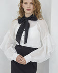 Bou Frill Blouse - White