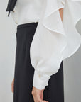 Bou Frill Blouse - White