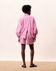 Lucy Stripe Short - Pink