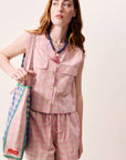 Georgie Gingham Shorts - Pink