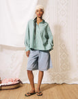 Greal Bow Shirt - Green Stripe