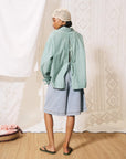 Greal Bow Shirt - Green Stripe