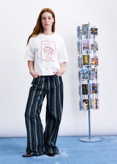 Valise cream T-shirt