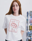 Valise cream T-shirt