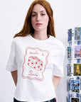 Valise cream T-shirt