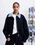 Maritsa navy jacket