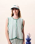 Maria Knit Waistcoat - Green