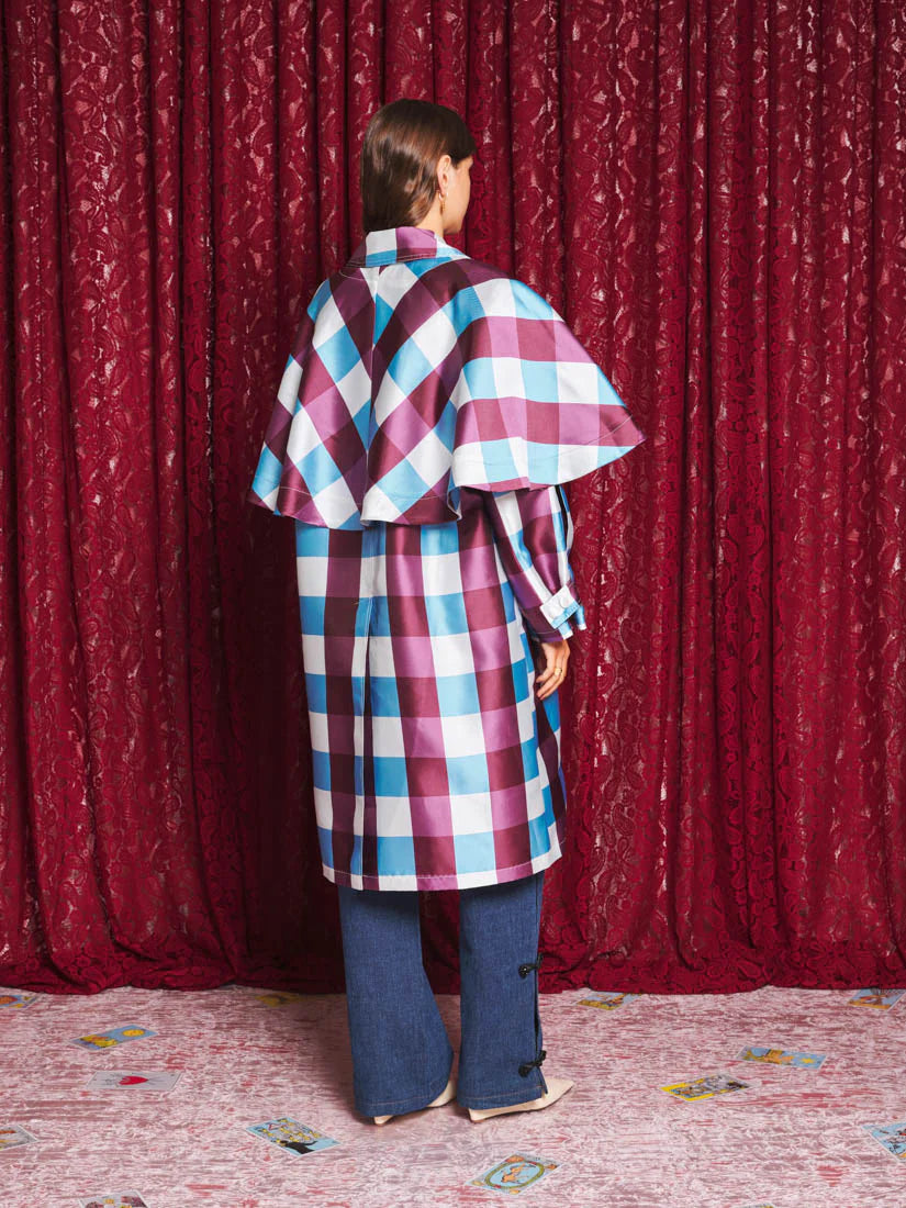 Carina Cape Check Coat
