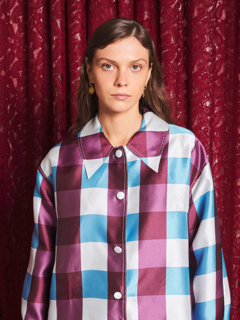 Carina Cape Check Coat