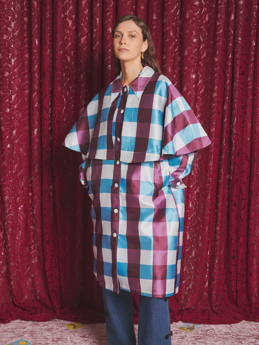 Carina Cape Check Coat
