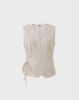 Chemzi Wrap Top - Cream