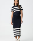 Claudie Stripe Skirt