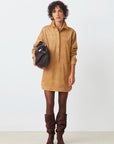 Cliff Shirt Dress - Camel