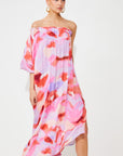 Crina Print One Shoulder Dress