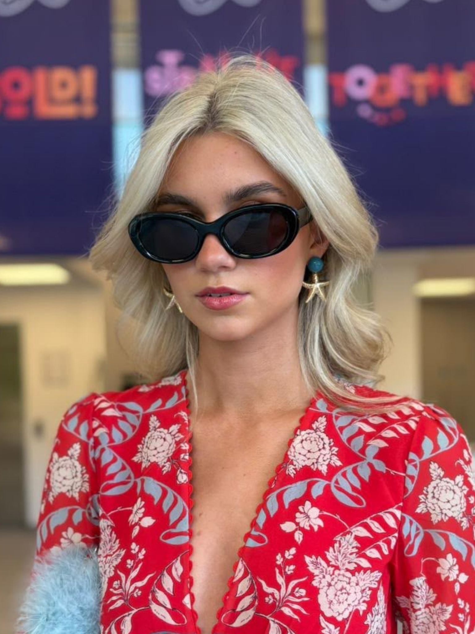 Sandra Retro Sunglasses - Black