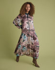 Anais Print Midi Dress