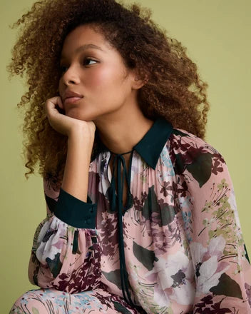 Anais Print Midi Dress