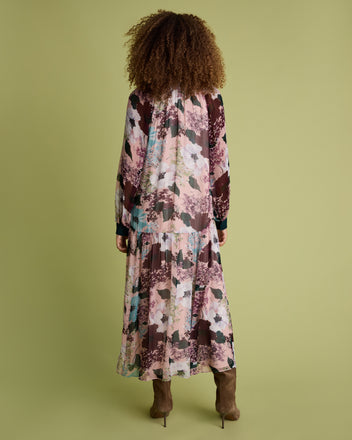 Anais Print Midi Dress
