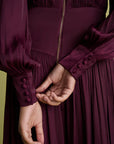 Latish Midi Dress - Burgundy