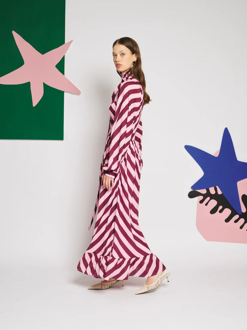 Menton Stripe Maxi Dress