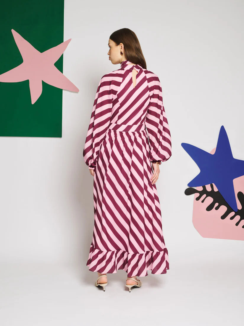 Menton Stripe Maxi Dress