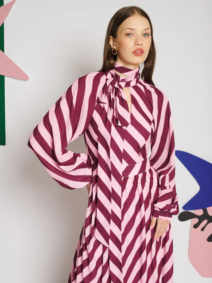Menton Stripe Maxi Dress
