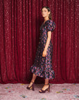 Fortunes Print Midi Dress