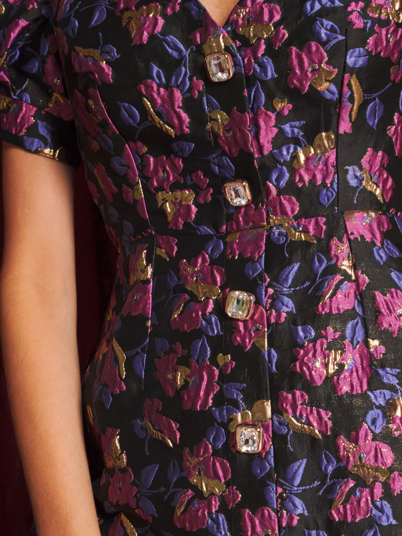 Fortunes Print Midi Dress