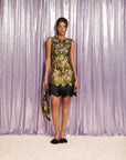 Alexis jacquard mini dress