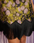 Alexis jacquard mini dress