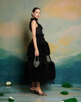 Black swan tulle dress