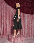 Elixir Ruffle Midi Dress