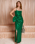 Panache taffeta dress - Emerald