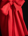 Otillie Taffeta Mini Dress - Red