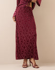 Devore maxi skirt