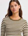 Diane LS Top - Lizard Stripe