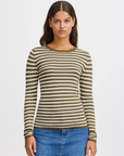 Diane LS Top - Lizard Stripe