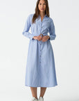 Dove Blue Shirt Dress