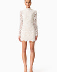 Cora Lace Mini Dress - White