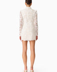 Cora Lace Mini Dress - White