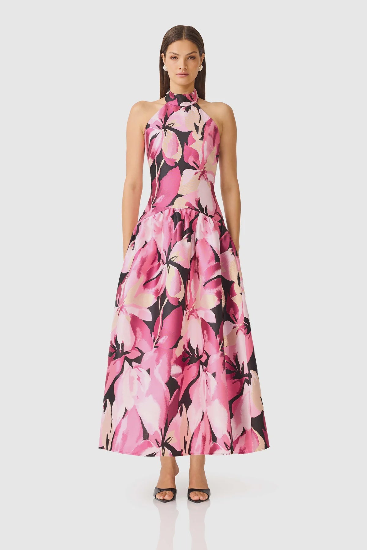 Lumiflora halter gown