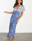 Elodie Dress - Blue Mosaic