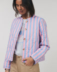 Emilia Stripe Jacket - Pink/Blue
